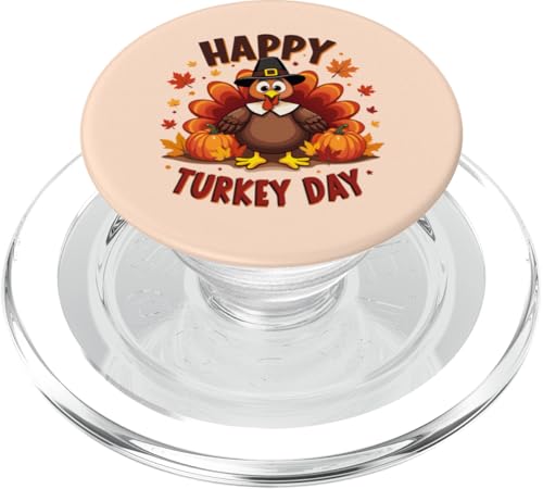 Happy Turkey Day Thanksgiving Lustiges Truthahnpilgerkind für Jungen PopSockets PopGrip für MagSafe von Happy Turkey Day Thanksgiving Turkey Pilgrim tees