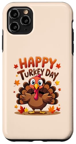 Hülle für iPhone 11 Pro Max Happy Turkey Day Thanksgiving, süße Türkei, Kinder, Jungen und Mädchen von Happy Turkey Day Thanksgiving Turkey Pilgrim tees