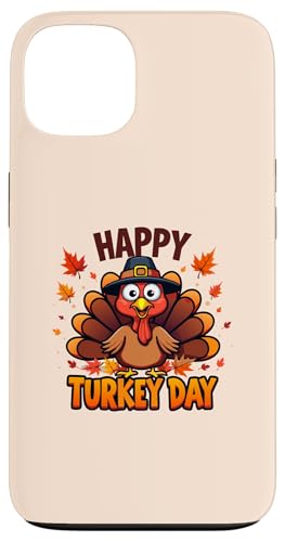 Hülle für iPhone 13 Alles Gute zum Truthahn-Tag, Erntedankfest, süße Truthahn-Pilgerkinder von Happy Turkey Day Thanksgiving Turkey Pilgrim tees