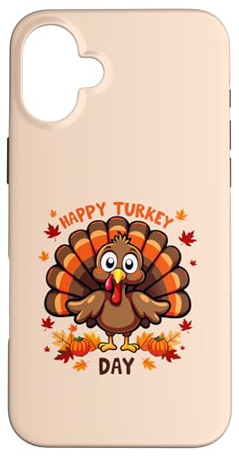 Hülle für iPhone 16 Plus Happy Turkey Day Thanksgiving Lustiges Truthahnpilgerkind für Jungen von Happy Turkey Day Thanksgiving Turkey Pilgrim tees