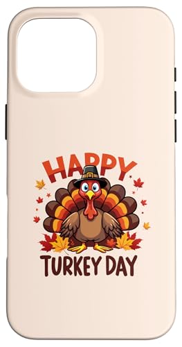 Hülle für iPhone 16 Pro Max Alles Gute zum Truthahn-Tag, Erntedankfest, süße Truthahn-Pilgerkinder von Happy Turkey Day Thanksgiving Turkey Pilgrim tees