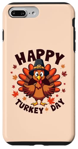 Hülle für iPhone 7 Plus/8 Plus Happy Turkey Day Thanksgiving Lustiges Truthahnpilgerkind für Jungen von Happy Turkey Day Thanksgiving Turkey Pilgrim tees