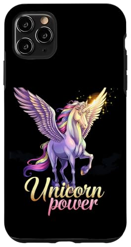 Hülle für iPhone 11 Pro Max Niedliche magische Einhorn-Power für Mädchen von Happy Unicorn