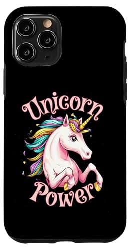 Hülle für iPhone 11 Pro Niedliche magische Einhorn-Power für Mädchen von Happy Unicorn