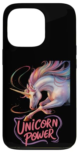 Hülle für iPhone 13 Pro Niedliche magische Einhorn-Power für Mädchen von Happy Unicorn