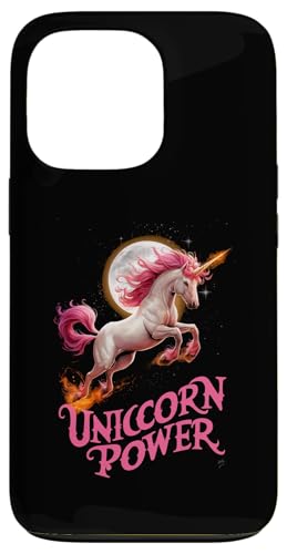 Hülle für iPhone 13 Pro Niedliche magische Einhorn-Power für Mädchen von Happy Unicorn