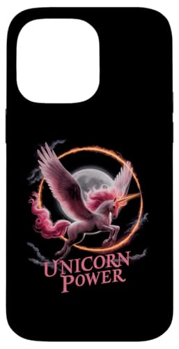 Hülle für iPhone 14 Pro Max Niedliche magische Einhorn-Power für Mädchen von Happy Unicorn