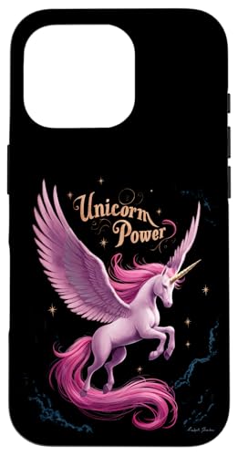 Hülle für iPhone 16 Pro Niedliche magische Einhorn-Power für Mädchen von Happy Unicorn