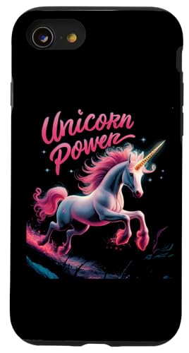 Hülle für iPhone SE (2020) / 7 / 8 Niedliche magische Einhorn-Power für Mädchen von Happy Unicorn