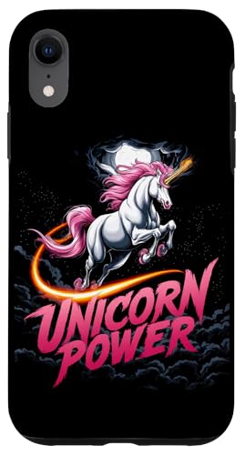 Hülle für iPhone XR Niedliche magische Einhorn-Power für Mädchen von Happy Unicorn