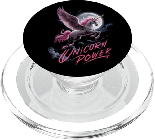 Niedliche magische Einhorn-Power für Mädchen PopSockets PopGrip für MagSafe von Happy Unicorn