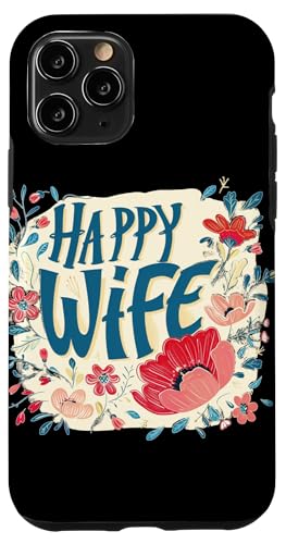 Hülle für iPhone 11 Pro Schönes Sommerblumenkostüm mit glücklicher Frau von Happy Wife