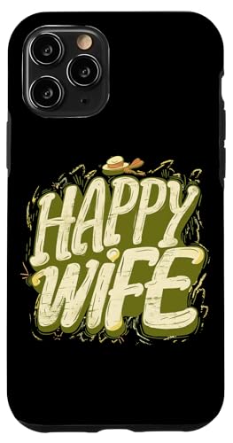 Hülle für iPhone 11 Pro Tolles Statement zur glücklichen Ehefrau von Happy Wife