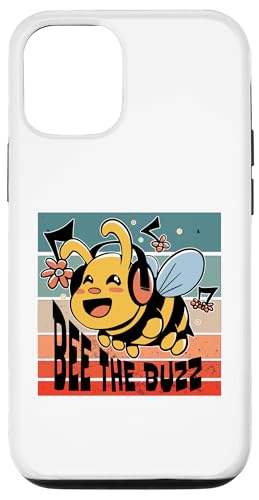 Hülle für iPhone 13 Happy bee headphones musical cute bee cartoon buzzing Music von Happy bee headphones musical cute bee cartoon buzz