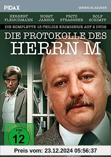 Die Protokolle des Herrn M / Die komplette 13-teilige Krimiserie (Pidax Serien-Klassiker) [2 DVDs] von Harald Philipp