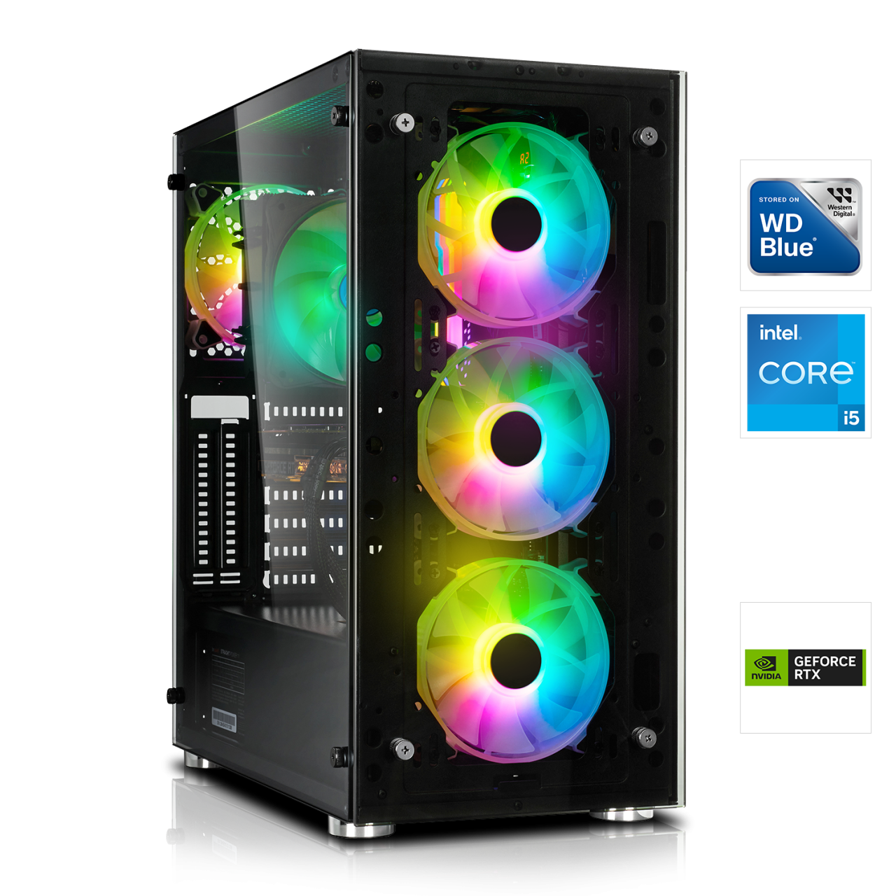 GAMING PC | Intel Core i5-14600KF 14x3.50GHz | 16GB DDR5 | RTX 3060 12GB |1TB M.2 SSD von HardwareHexe