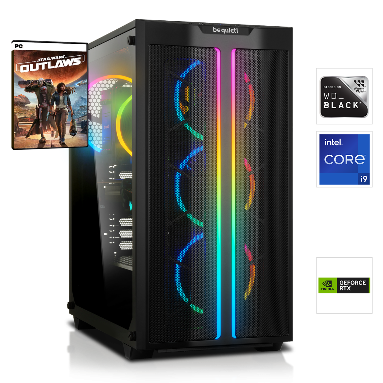 HIGH END GAMING PC | Intel Core i9-14900KF 24x3.20GHz | 32GB DDR5 | RTX 4090 24GB DLSS 3 | 2TB M.2 SSD von HardwareHexe