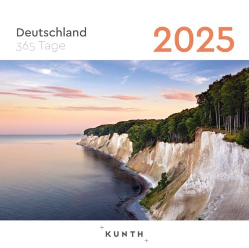 Deutschland - 365-Tage - Tagesabreißkalender 2025 - Kunth-Verlag - zum Aufhängen oder Aufstellen - Tägliche Inspiration in Bild und Text - 15,5 cm x 15,5 cm von Harenberg