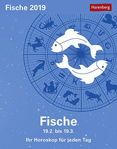 Fische Sternzeichenkalender 2023: Tagesabreißkalender. Mini-Tischkalender 2023 mit täglichem Horoskop. Kleiner Kalender mit täglichem Blick in die ... - Ihr Horoskop für jeden Tag von Harenberg