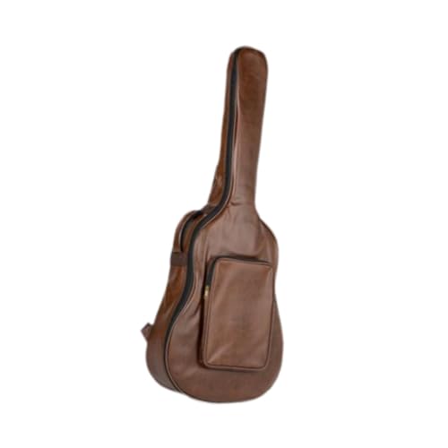 Harilla E-Gitarrentasche, Akustikgitarrenkoffer, bequem, mit Tasche für Zubehör, Gigbag für 40-Zoll-/41-Zoll-E-Gitarren, Braun von Harilla