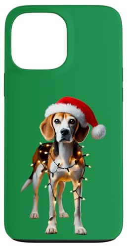 Hülle für iPhone 13 Pro Max Harrier Dog Weihnachtsmannmütze Weihnachtsbeleuchtung Besitzer Mama Papa Liebhaber von Harrier Dog Christmas Products