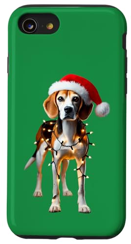 Hülle für iPhone SE (2020) / 7 / 8 Harrier Dog Weihnachtsmannmütze Weihnachtsbeleuchtung Besitzer Mama Papa Liebhaber von Harrier Dog Christmas Products