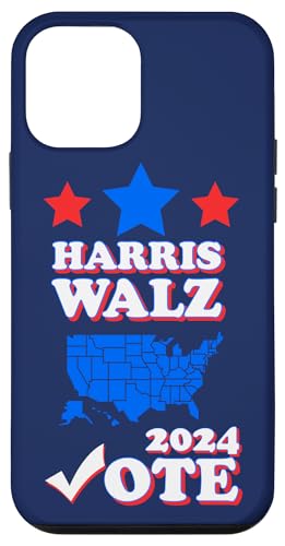 Hülle für iPhone 12 mini Harris Tim Walz 2024 Wahlen Präsident Patriotische Demokraten von Harris Tim Walz 2024 Elections President Patriotic