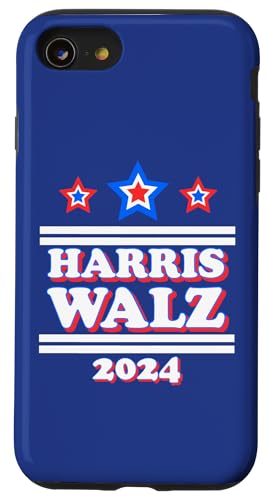 Hülle für iPhone SE (2020) / 7 / 8 Harris Tim Walz 2024 Wahlen Präsident Patriotische Demokraten von Harris Tim Walz 2024 Elections President Patriotic