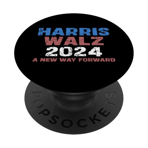 Ein neuer Weg nach vorne Harris Walz 2024 Kamala Harris Tim Walz PopSockets mit austauschbarem PopGrip von Harris Walz 2024 Kamala Harris Tim Walz President