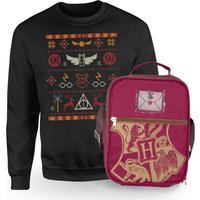 Harry Potter Hogwarts Sweatshirt & Tasche Paket - Schwarz - Women's - XS von Harry Potter