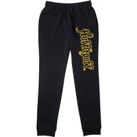 Harry Potter Hufflepuff Script Joggers - Black - XXL von Harry Potter