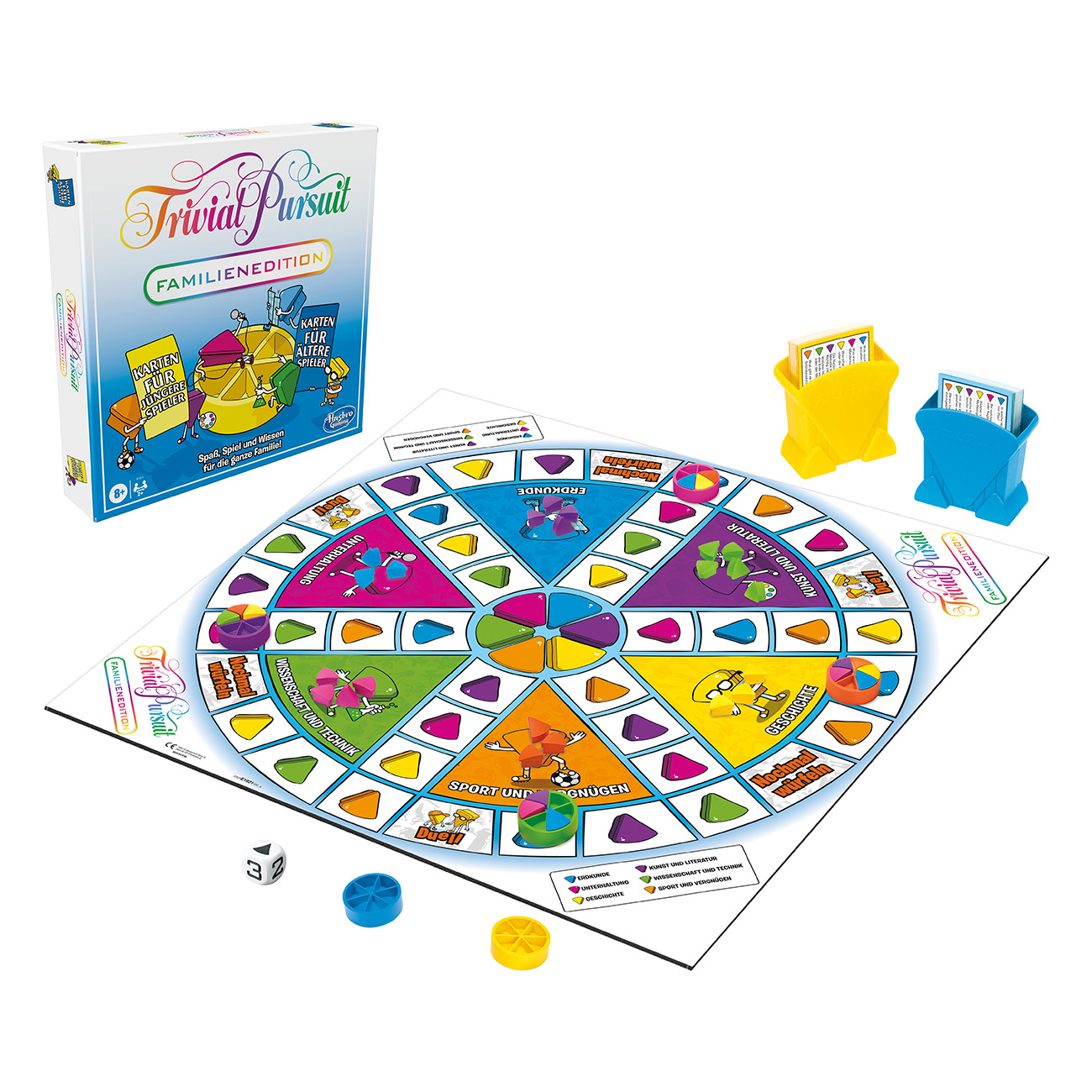 Hasbro Gaming Trivial Pursuit Familien Edition | Quizspiel mit Fragen f?r Klein und Gro? | 2400 neue Fragen | Duell-Modus von Hasbro