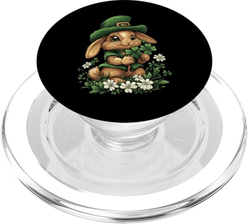 Kleeblatt Deko Frauen Männer Kinder St Patricks Day Hase PopSockets PopGrip für MagSafe von Hase St Patricks Day Kostüm Irish Damen Herren