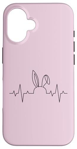 Hülle für iPhone 16 Hasen Herzschlag Kaninchen Langohr Karnickel von Hasen Kaninchen & Bunny Geschenke