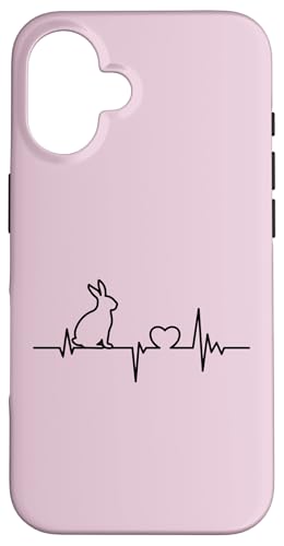 Hülle für iPhone 16 Hasen Herzschlag Liebe Design Süßes Kaninchen von Hasen Kaninchen & Bunny Geschenke