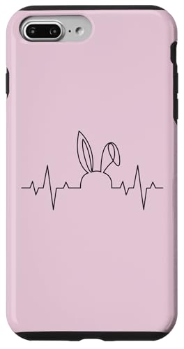 Hülle für iPhone 7 Plus/8 Plus Hasen Herzschlag Kaninchen Langohr Karnickel von Hasen Kaninchen & Bunny Geschenke