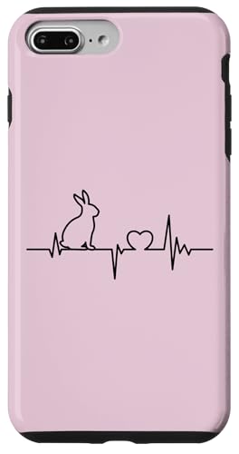 Hülle für iPhone 7 Plus/8 Plus Hasen Herzschlag Liebe Design Süßes Kaninchen von Hasen Kaninchen & Bunny Geschenke