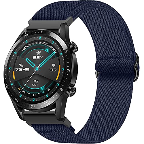 Armband für Amazfit Stratos, 22 mm Nylon Sport Elastisches Armband mit Schnalle für Amazfit GTR 2/GTR 2e/Amazfit Stratos 3/Stratos 2/Stratos 2S/Stratos/Amazfit Pace/Huawei Watch GT 2 46mm/Gear S3 von Hatolove