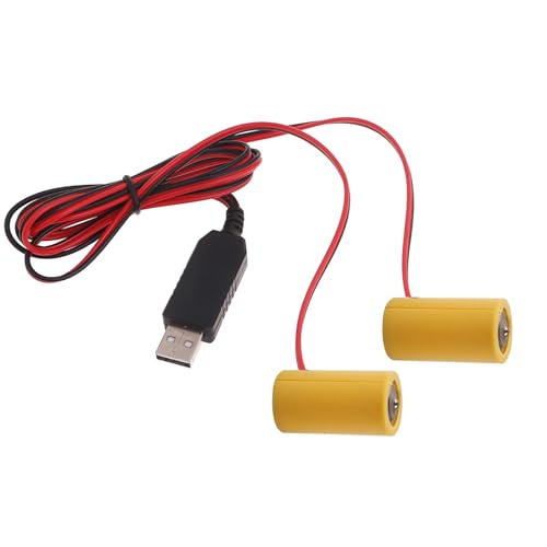 Stromquelle 1,5 V USB-Stromwandler, gefälschte Batterie-Eliminatoren, ersetzt 1 x 1,5 V LR14 C-Batterien von Hattba