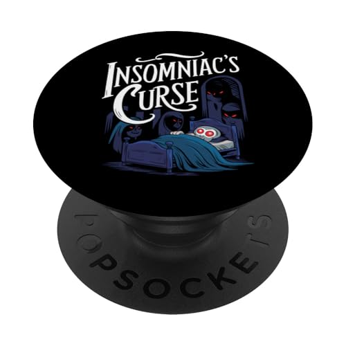 Lustige Horror-Albträume Gruseliger Schlaf Horror Spuk-Schlafenszeit PopSockets mit austauschbarem PopGrip von Haunted Insomniac Tales for Scary Horror Bedtime