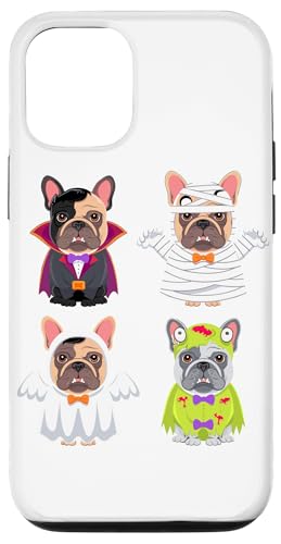 Hülle für iPhone 15 Halloween French Bulldog Geist Vampir Mumie Frenchie von Haunted Spooky Halloween