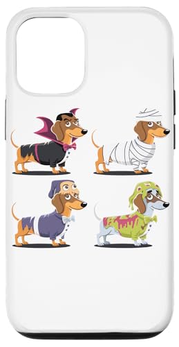 Hülle für iPhone 15 Pro Halloween Dachshunds Geist Vampir Mumie Dachshund von Haunted Spooky Halloween