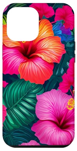 Hülle für iPhone 12 Pro Max Hawaiianischer Hibiskus, tropisches Blumendesign, tropischer Hibiskus von Hawaiin Hibiscus Gear