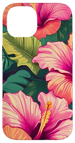 Hülle für iPhone 14 Hawaiian Hibiscus Tropical Flower Design für Telefon, Hibiskus von Hawaiin Hibiscus Gear