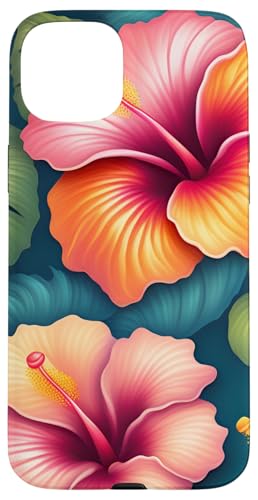 Hülle für iPhone 15 Plus Hawaiianischer Hibiskus, tropisches Blumendesign, tropischer Hibiskus von Hawaiin Hibiscus Gear