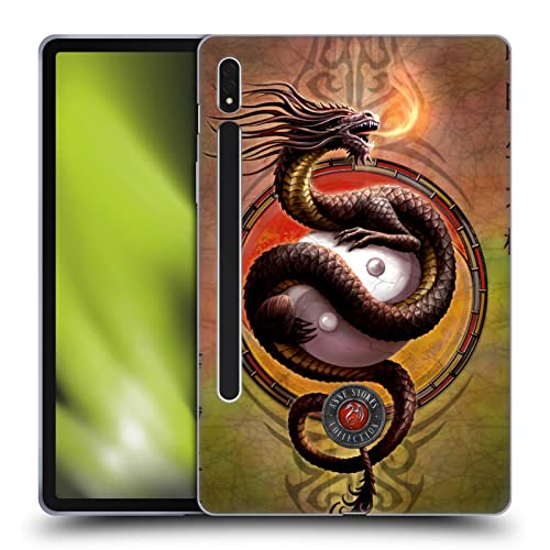 Head Case Designs Offizielle Anne Stokes Yin Yang Protektor Drachen Soft Gel Handyhülle Hülle kompatibel mit Samsung Galaxy Tab S8 von Head Case Designs