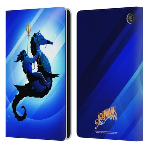 Head Case Designs Offizielle Aquaman and The Lost Kingdom Arthur Curry Und Storm Graphics Leder Brieftaschen Handyhülle Hülle Huelle kompatibel mit Amazon Fire 7 2022 von Head Case Designs