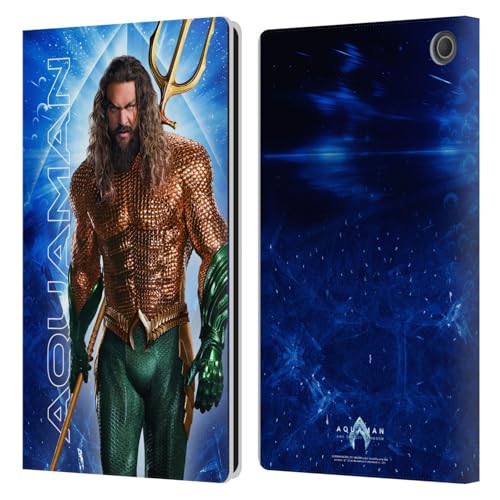 Head Case Designs Offizielle Aquaman and The Lost Kingdom Artur Curry Graphics Leder Brieftaschen Handyhülle Hülle Huelle kompatibel mit Amazon Fire Max 11 2023 von Head Case Designs