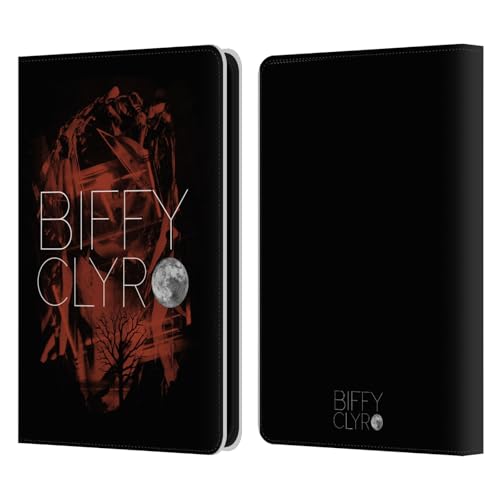 Head Case Designs Offizielle Biffy Clyro Rot Grafiken Leder Brieftaschen Handyhülle Hülle Huelle kompatibel mit Amazon Kindle 11th Gen 6in 2022 von Head Case Designs