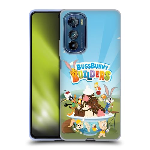 Head Case Designs Offizielle Bugs Bunny Builders Gruppe Graphics Soft Gel Handyhülle Hülle kompatibel mit Motorola Edge 30 von Head Case Designs